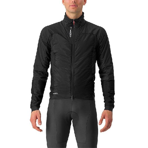 Foto van Castelli Fly Thermal lange mouw fietsjack zwart heren