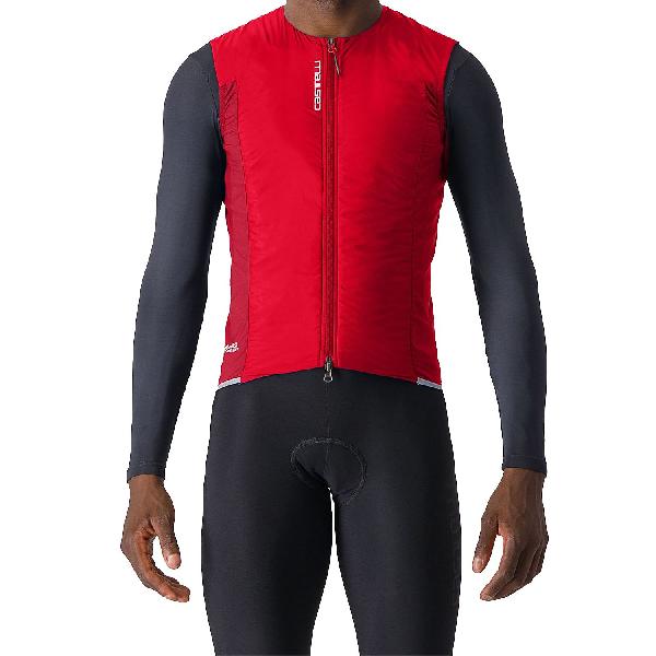 Foto van Castelli Fly Vest mouwloos fietsjack rich red heren
