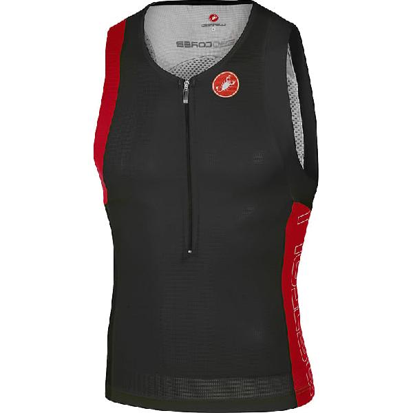 Foto van Castelli Free tri top heren zwart/rood