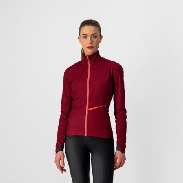 Foto van Castelli GO fietsjack fietsjack rood dames S