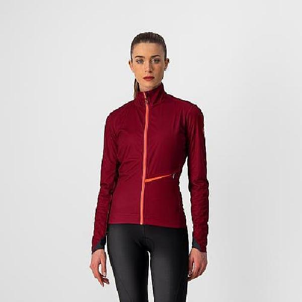 Foto van Castelli GO fietsjack fietsjack rood dames