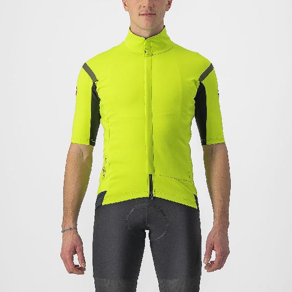 Foto van Castelli Gabba RoS 2 korte mouw fietsjack geel/groen heren