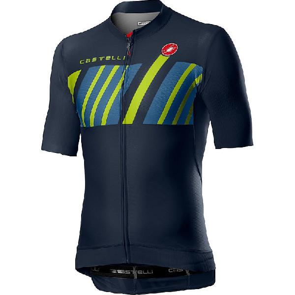 Foto van Castelli Hors Categorie korte mouw fietsshirt donkerblauw heren