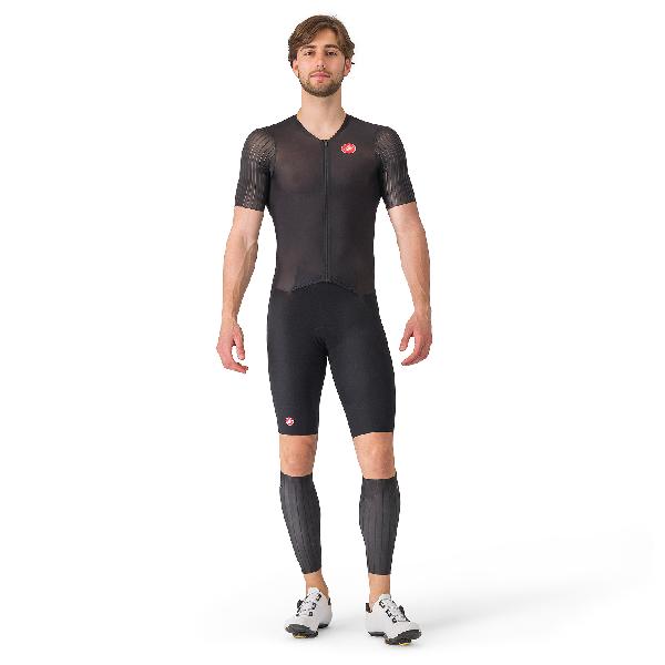 Foto van Castelli PR 2 speed trisuit korte mouw zwart heren XXL