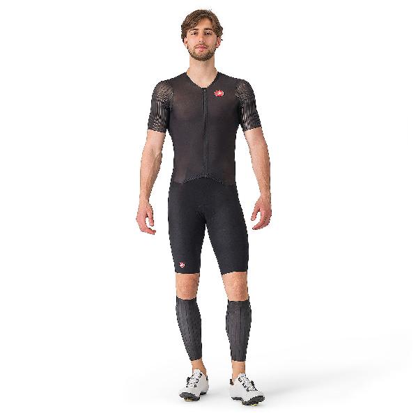 Foto van Castelli PR 2 speed trisuit korte mouw zwart heren