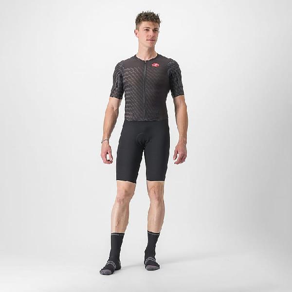 Foto van Castelli PR 2 speed trisuit korte mouwen zwart heren
