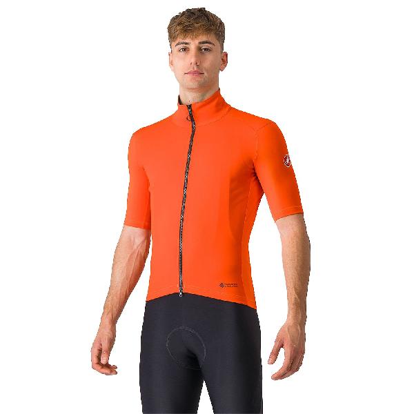 Foto van Castelli Perfetto RoS 2 Wind korte mouw fietsshirt brilliant orange heren