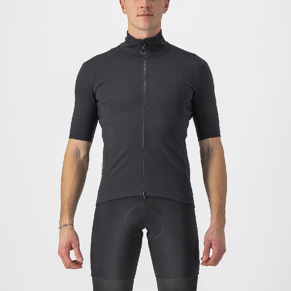 Foto van Castelli Perfetto RoS 2 Wind korte mouw fietsshirt zwart heren XXL