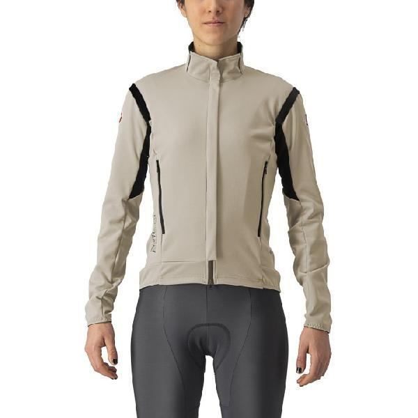 Foto van Castelli Perfetto RoS 2 lange mouw fietsjack lichtgrijs dames L