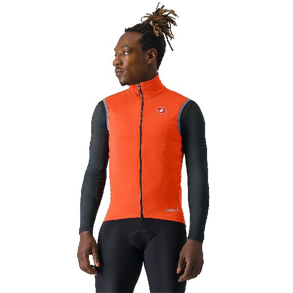 Foto van Castelli Perfetto RoS 2 mouwloos fietsvest brilliant orange heren