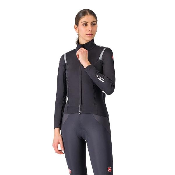 Foto van Castelli Perfetto RoS 3 lange mouw fietsjack light black dames