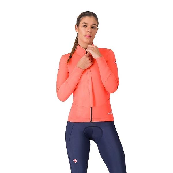 Foto van Castelli Perfetto air lange mouw fietsjack brilliant pink dames