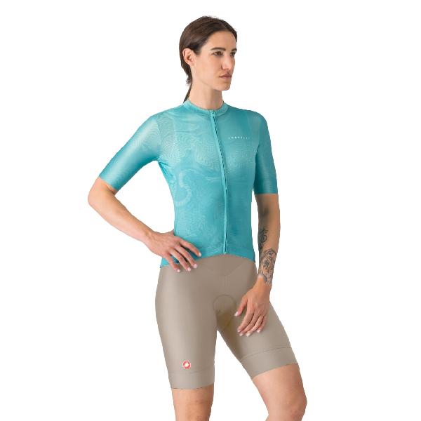 Foto van Castelli Prima 2 DT bibshort beige dames L