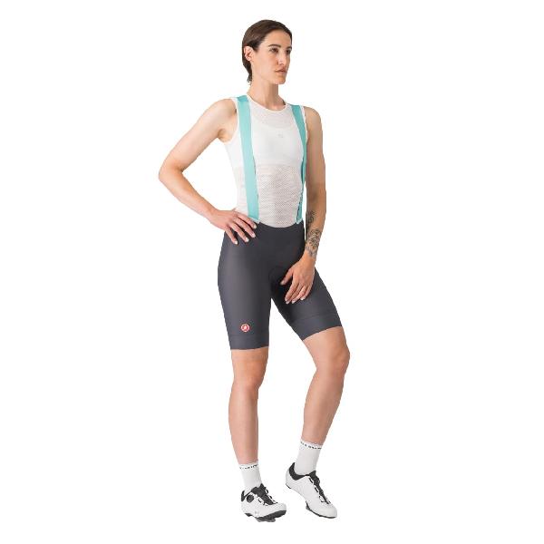 Foto van Castelli Prima 2 DT bibshort grijs dames L