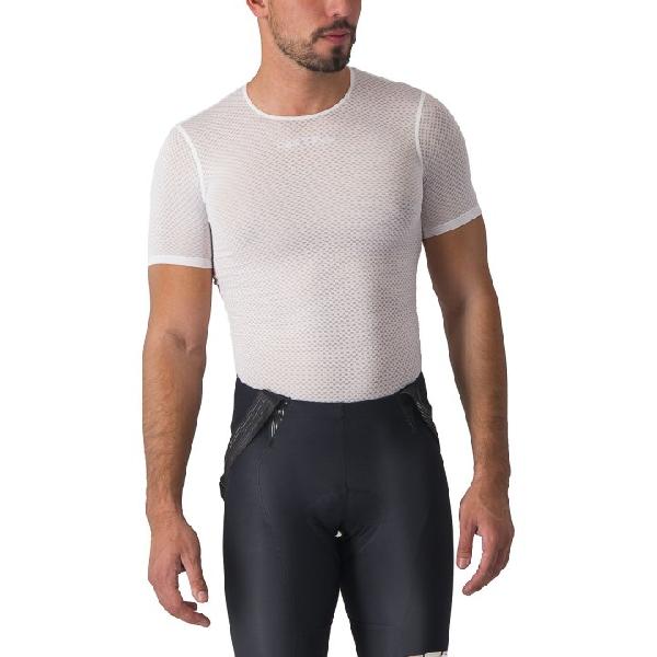 Foto van Castelli Pro mesh 2.0 korte mouw ondershirt wit heren S