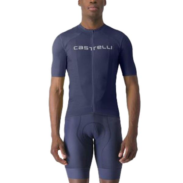 Foto van Castelli Prologo Lite fietsshirt korte mouw belgisch blauw heren
