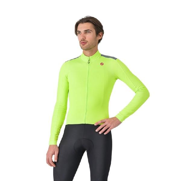 Foto van Castelli Puro 4 fietsjack electric lime heren L