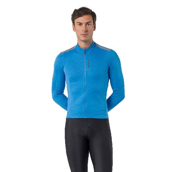 Foto van Castelli Puro 4.1 fietsshirt lange mouw blue circuit heren