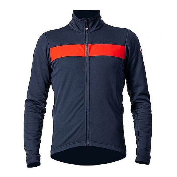 Foto van Castelli Raddoppia 3 fietsjack savile blauw heren