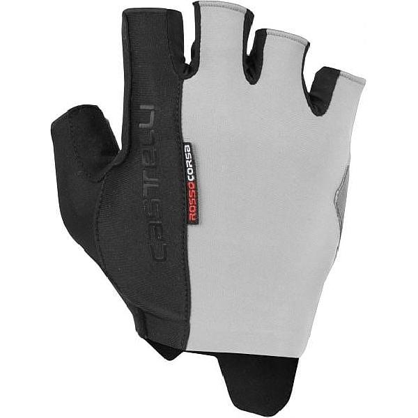 Foto van Castelli Rosso Corsa Espresso handschoen zilvergrijs heren