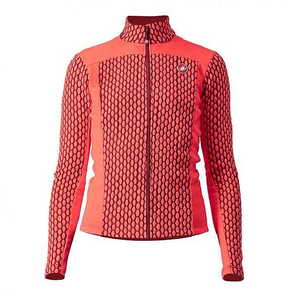 Foto van Castelli Sfida 2 fietsshirt lange mouw roze dames