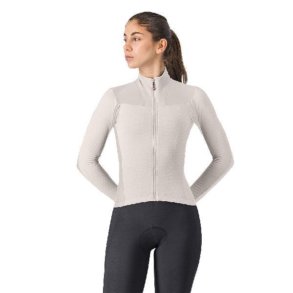 Foto van Castelli Sfida 3 fietsshirt lange mouw silver moon dames
