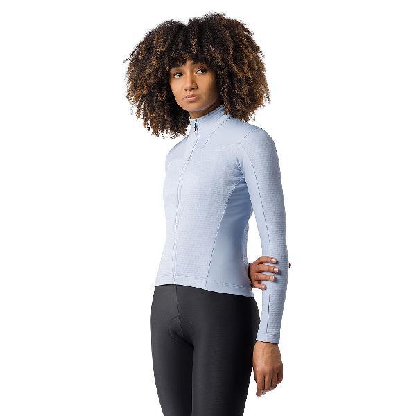 Foto van Castelli Sfida 3 fietsshirt lange mouw steel fade dames
