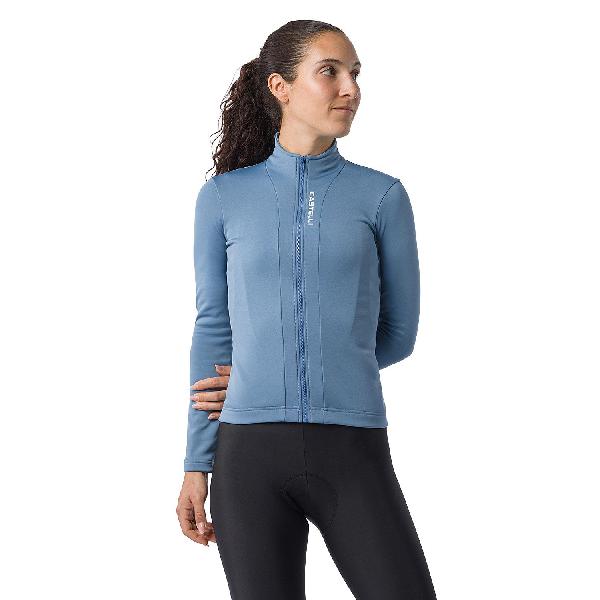 Foto van Castelli Sinergia 3 fietsshirt lange mouw steel blue dames