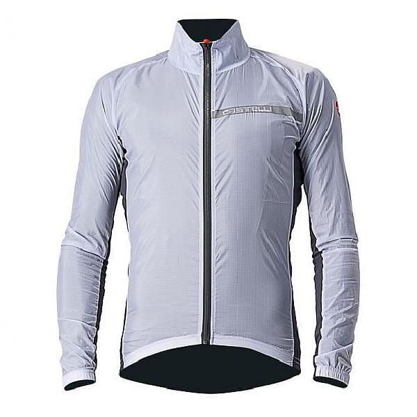 Foto van Castelli Squadra stretch fietsjack zilvergrijs heren