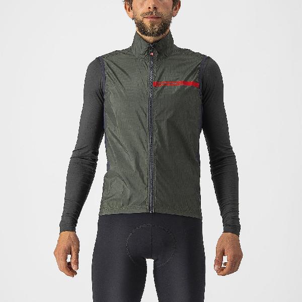 Foto van Castelli Squadra stretch mouwloos vest groen heren