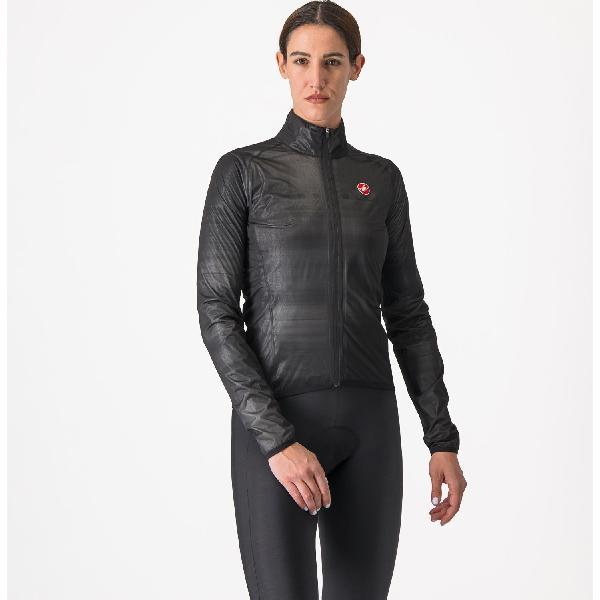 Foto van Castelli Squall shell fietsjack light black/silver gray dames XL