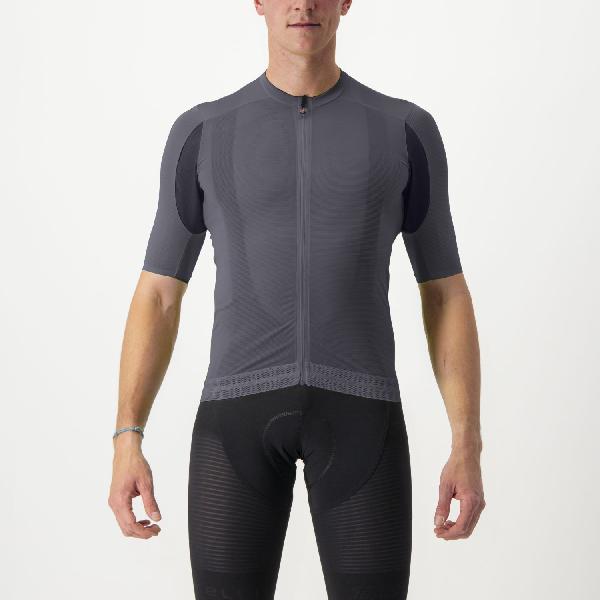 Foto van Castelli Superleggera 3 korte mouw fietsshirt grijs heren L