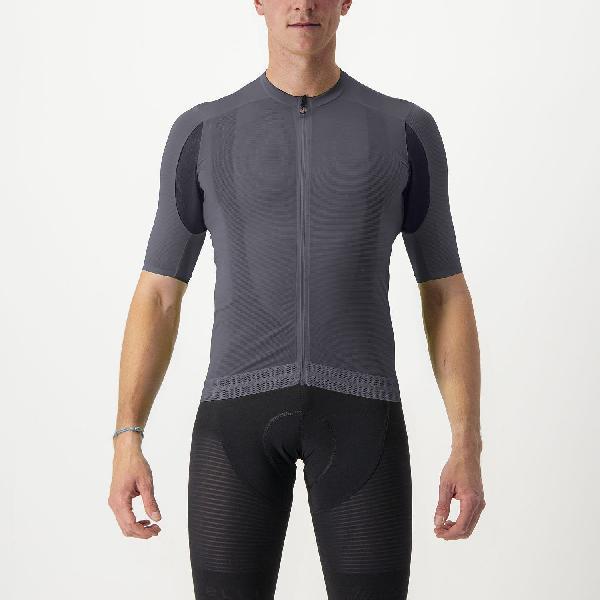 Foto van Castelli Superleggera 3 korte mouw fietsshirt grijs heren