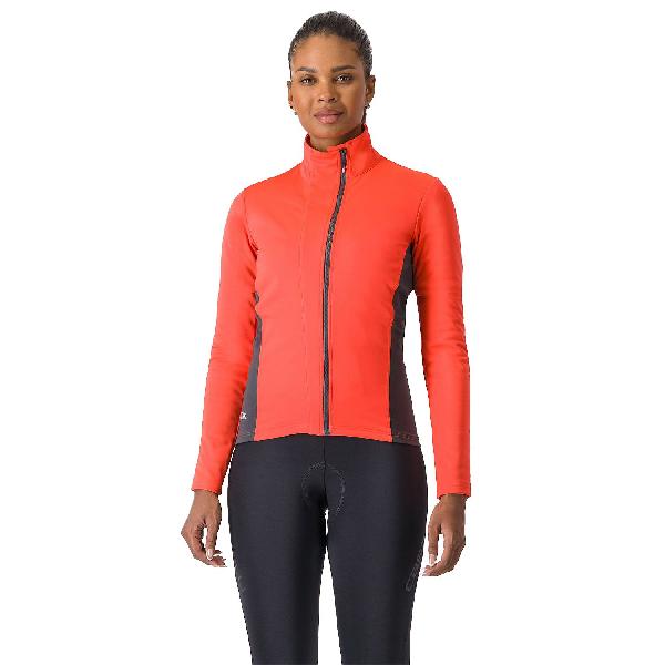 Foto van Castelli Transition 2 lange mouw fietsjack brilliant pink/dark gray dames