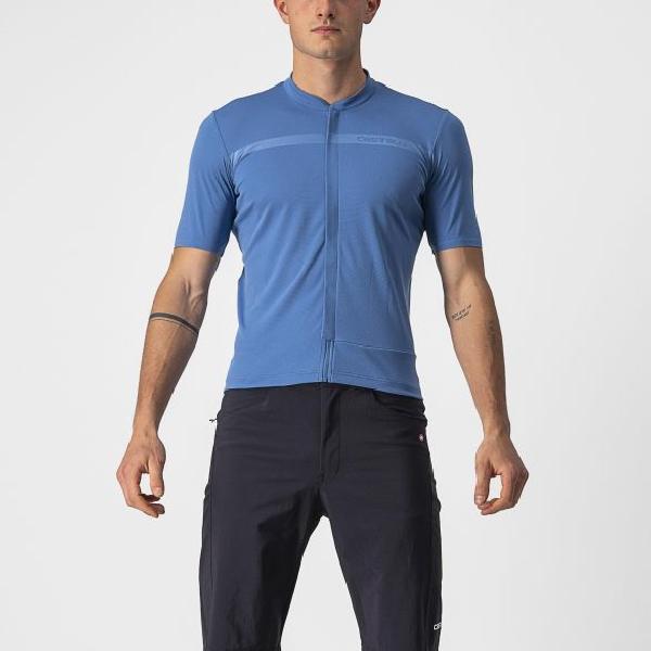 Foto van Castelli Unlimited Allroad korte mouw fietsshirt blauw heren XXXL