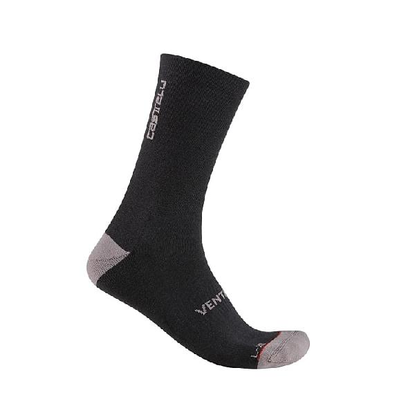 Foto van Castelli Venti soft merino sock zwart unisex