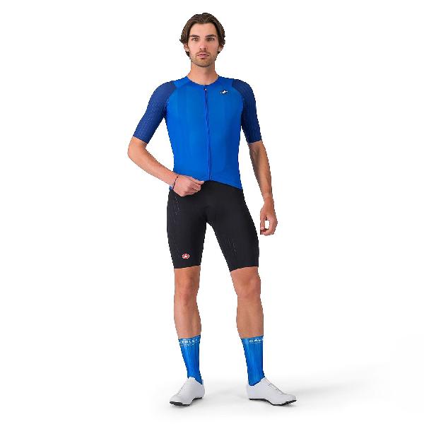 Foto van Castelli aero race 8s jersey azzurro italia heren