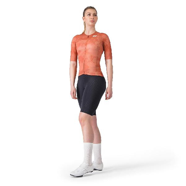 Foto van Castelli aero race 8s w jersey paprika dames