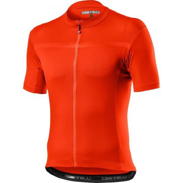 Foto van Castelli classifica fietsshirt korte mouw oranje heren XXXL