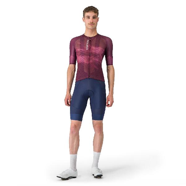 Foto van Castelli climber's a/c jersey deep bordeaux/white heren