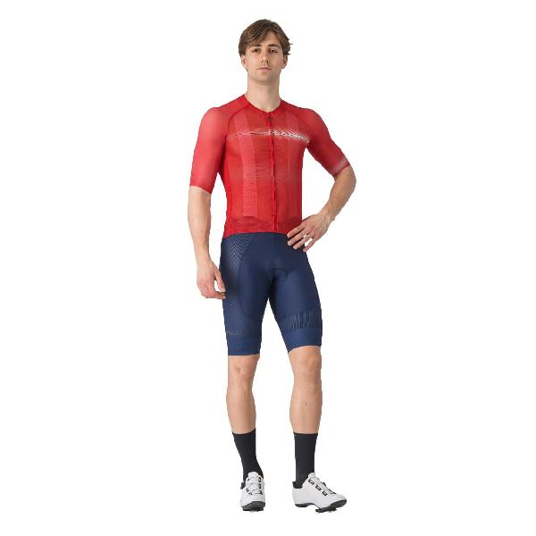 Foto van Castelli climbers a/c jersey fietsshirt korte mouw rood heren M