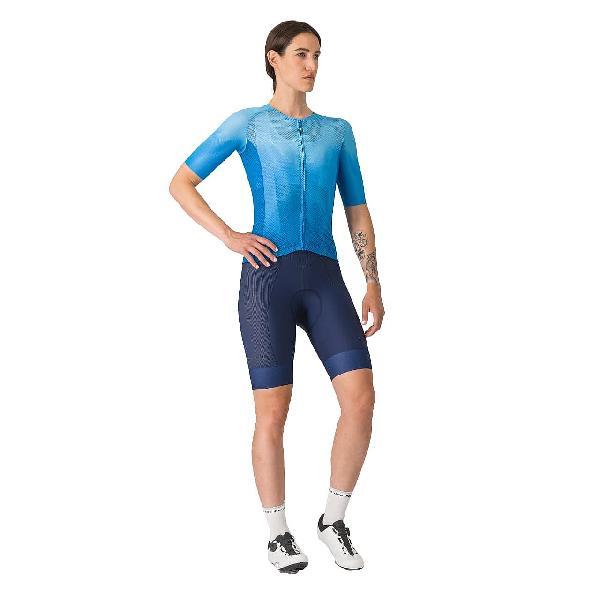 Foto van Castelli climbers a/c w jersey korte mouw blauw dames