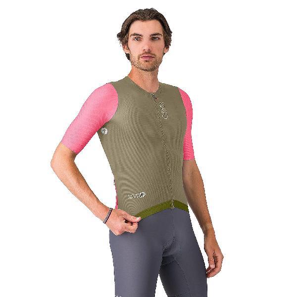 Foto van Castelli corretto jersey elmwood/rosa giro-white heren