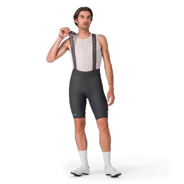 Foto van Castelli espresso 2 bibshort dark gray heren