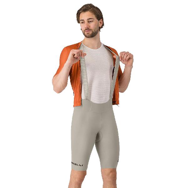 Foto van Castelli espresso 2 bibshort silver moon heren