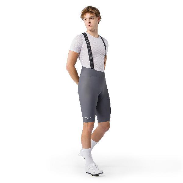 Foto van Castelli espresso 2 bibshort smoky gray heren