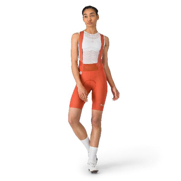 Foto van Castelli espresso 2 w dt bibshort paprika dames