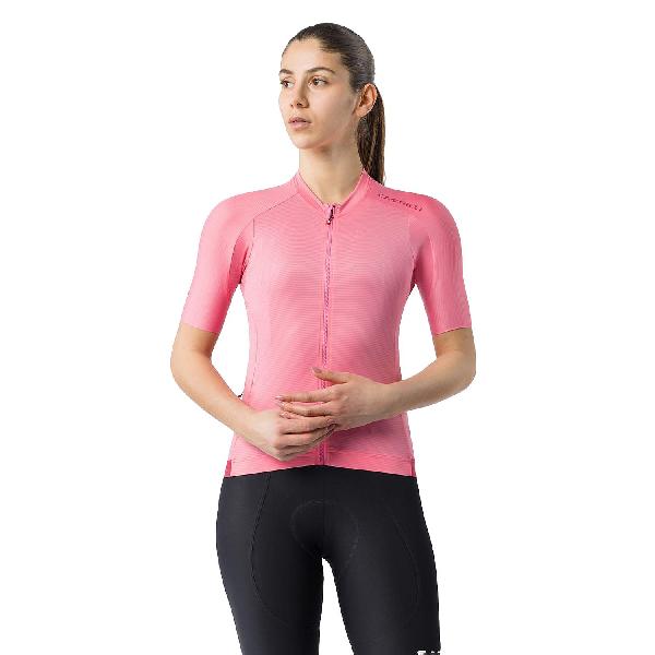Foto van Castelli espresso 2 w jersey rosa giro dames
