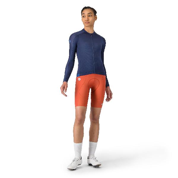 Foto van Castelli espresso 2 w long sleeve jersey belgian blue dames