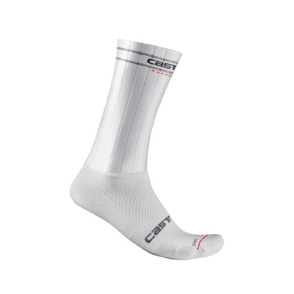 Foto van Castelli fast feet 3 sock wit unisex S/M